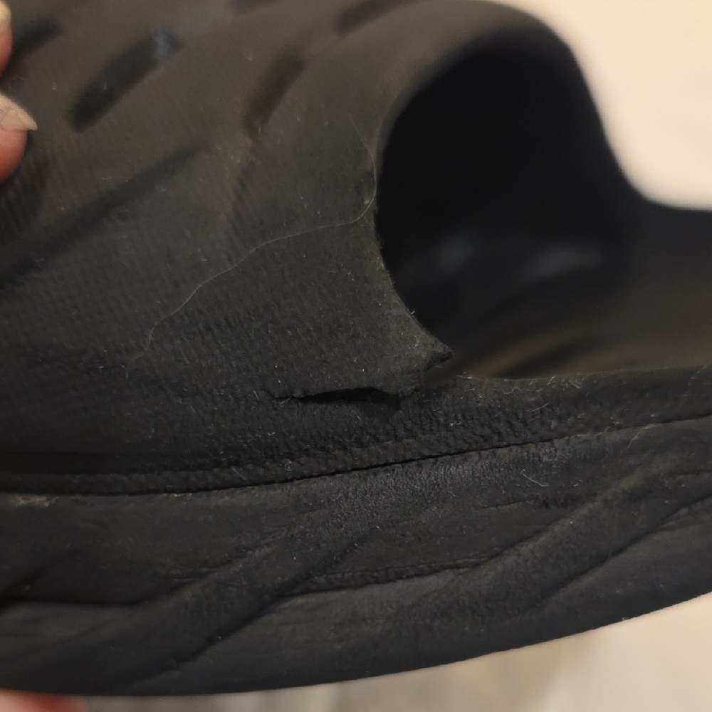 Hoka One One Charcoal Slide Sandals - Picture 9 of 10